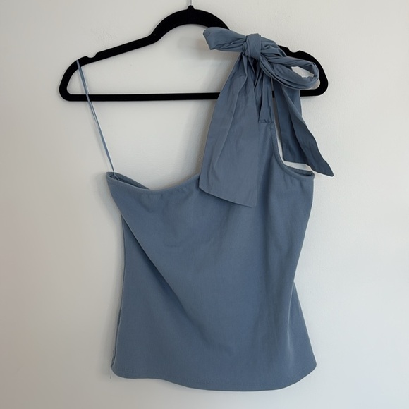 Anthropologie Sunday in Brooklyn One Shoulder Bow Top - Picture 4 of 10